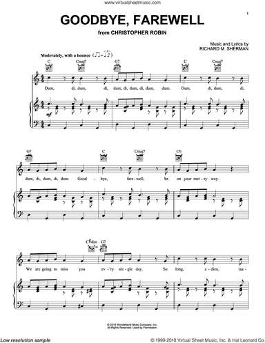 Goodbye, Farewell (from Christopher Robin)