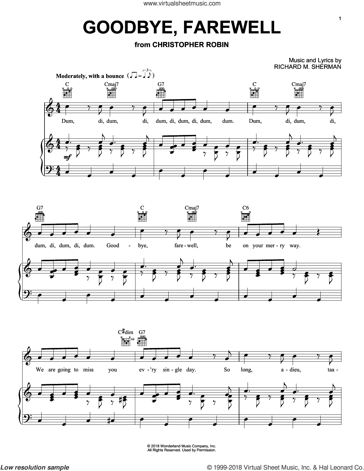 Goodbye, Farewell (from Christopher Robin)