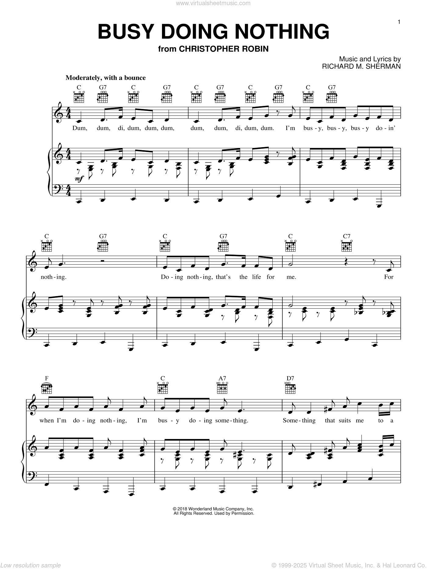 Busy Doing Nothing (from Christopher Robin)