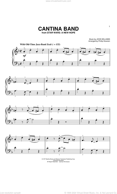 Cantina Band (from Star Wars: A New Hope) (arr. Phillip Keveren)