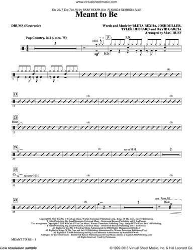 Meant to Be (Feat. Florida Georgia Line) (arr. Mac Huff)