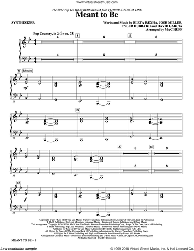 Meant to Be (feat. Florida Georgia Line) (arr. Mac Huff)