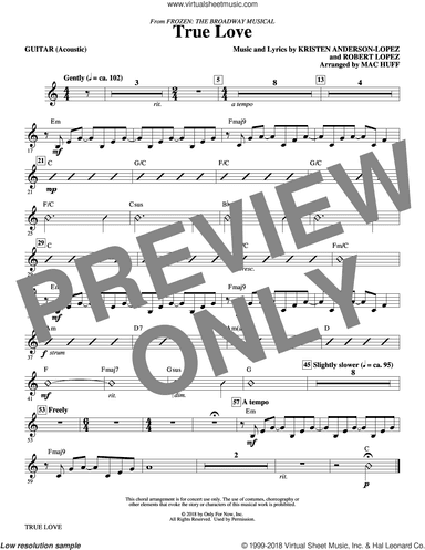 True Love (from Frozen: the Broadway Musical) (Arr. Mac Huff)