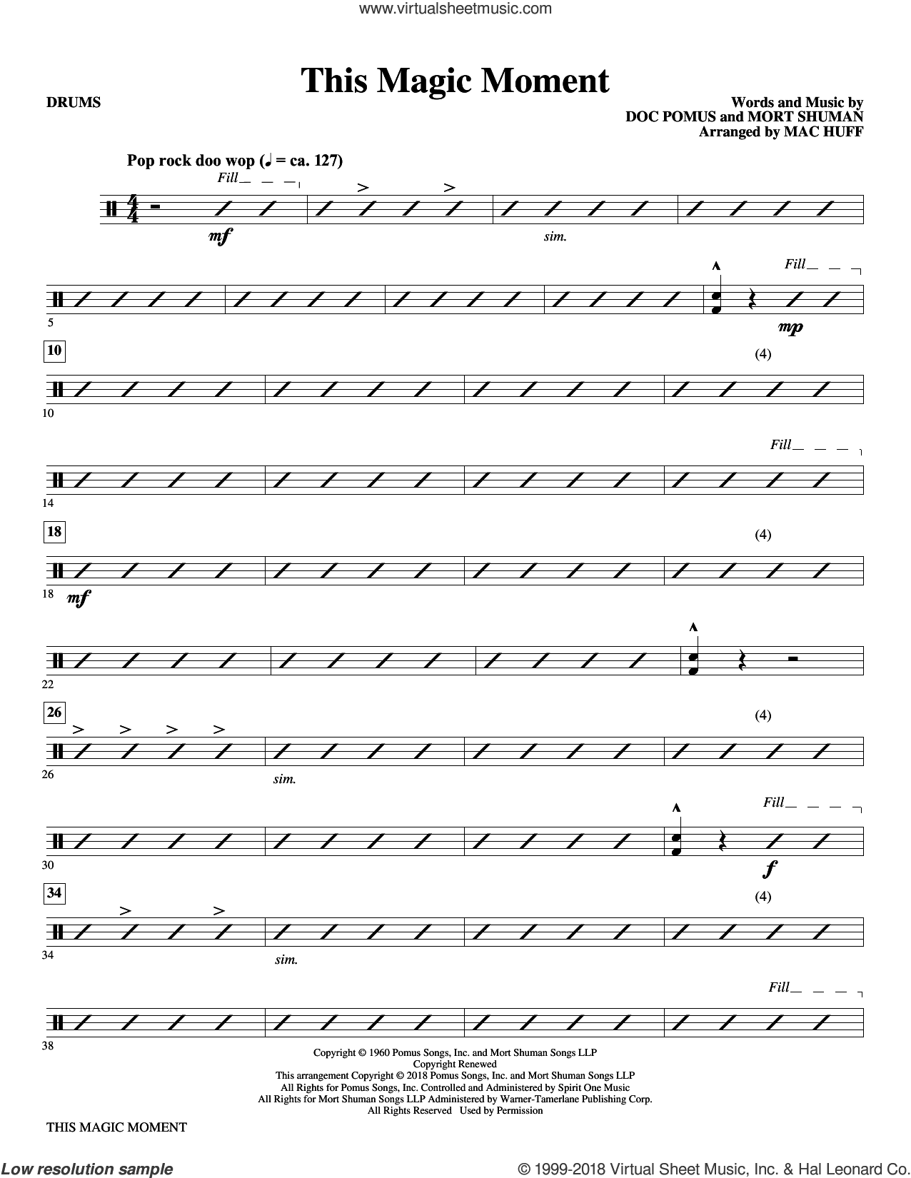 This Magic Moment (Arr. Mac Huff)