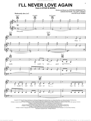 I'll Never Love Again (from A Star Is Born)