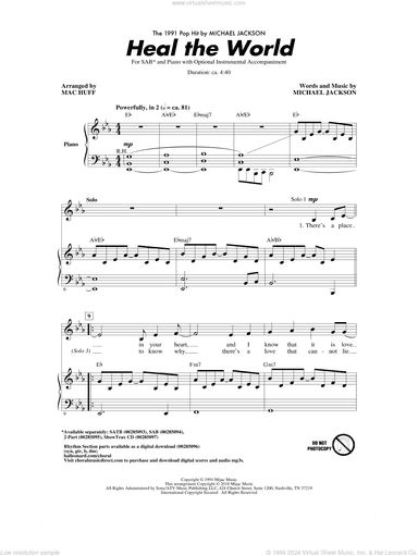 Heal The World (Arr. Mac Huff)