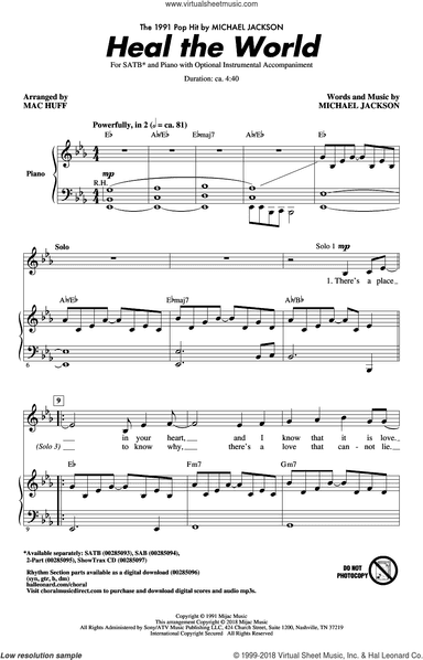 Heal The World (arr. Mac Huff)