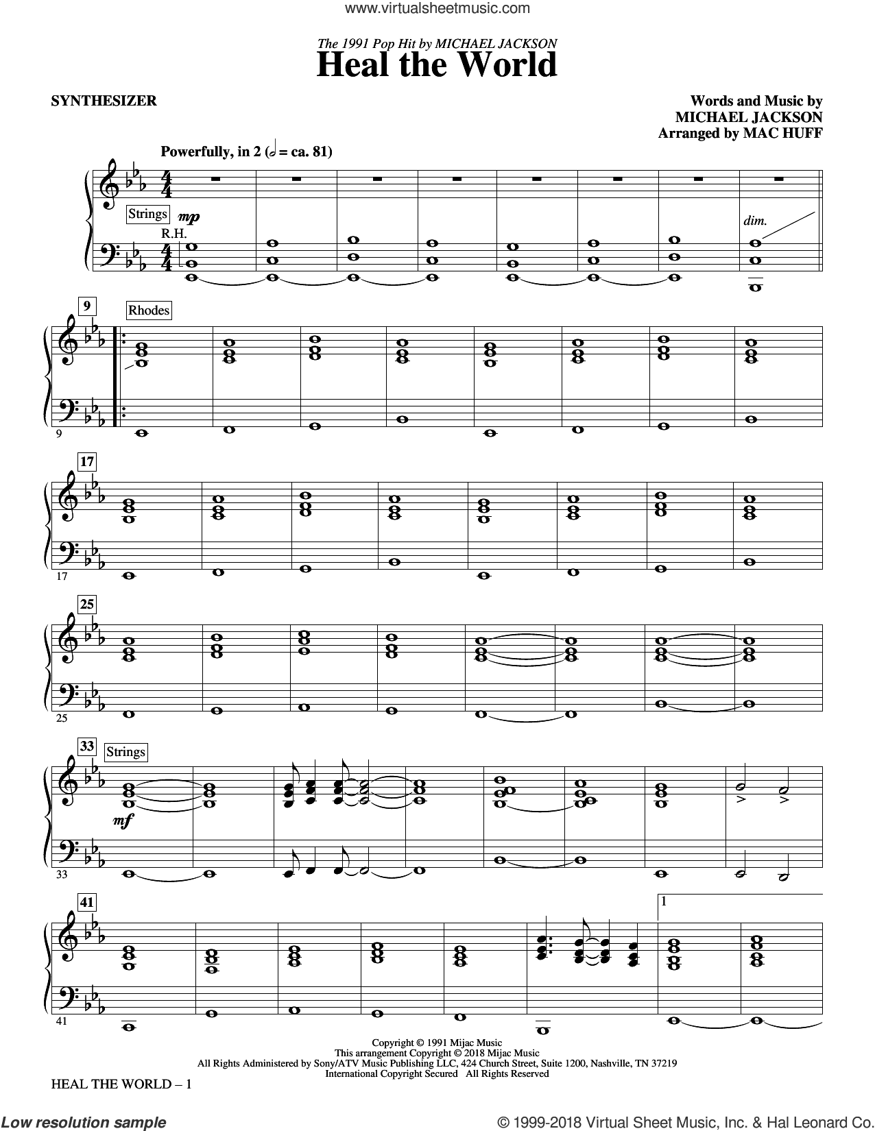 Heal the World (complete set of parts)