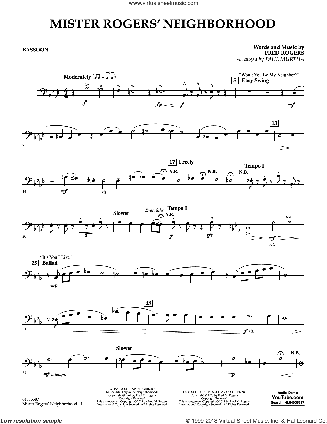 Mister Rogers' Neighborhood (Arr. Paul Murtha)