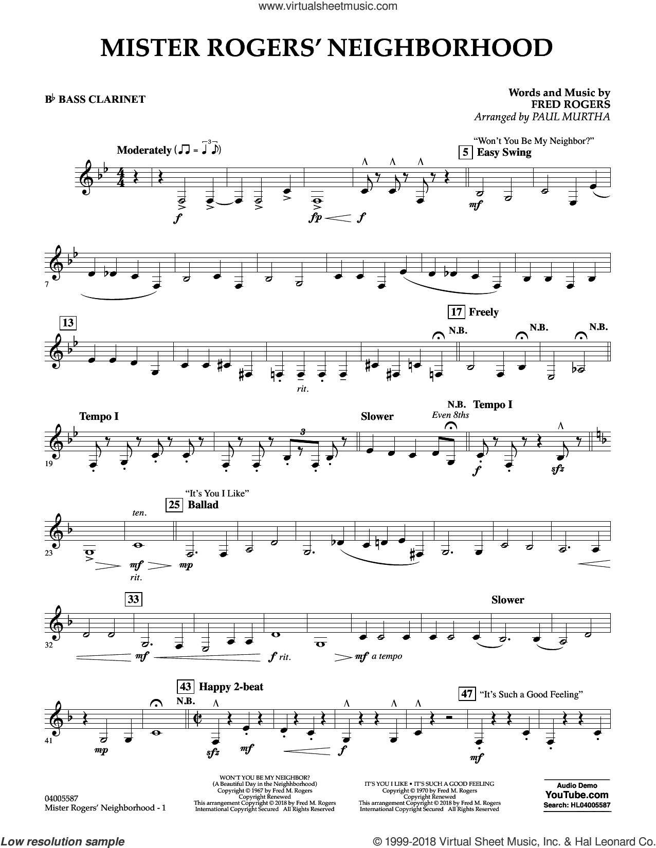Mister Rogers' Neighborhood (Arr. Paul Murtha)