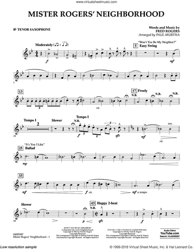 Mister Rogers' Neighborhood (Arr. Paul Murtha)