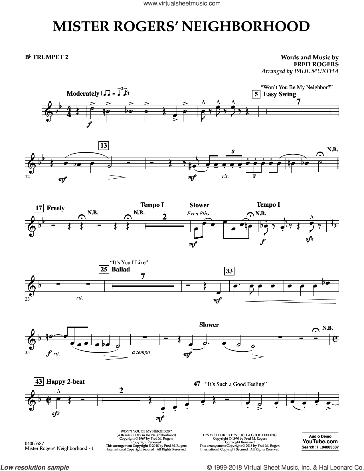 Mister Rogers' Neighborhood (Arr. Paul Murtha)