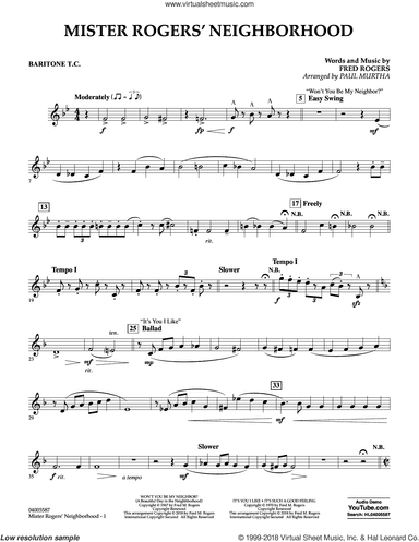 Mister Rogers' Neighborhood (Arr. Paul Murtha)