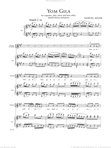 Five Sephardic Choruses: Yom Gila