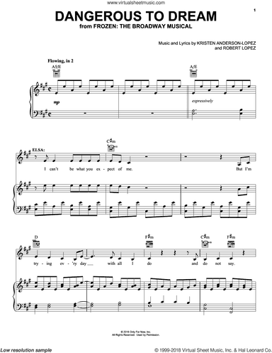Dangerous To Dream (from Frozen: the Broadway Musical)