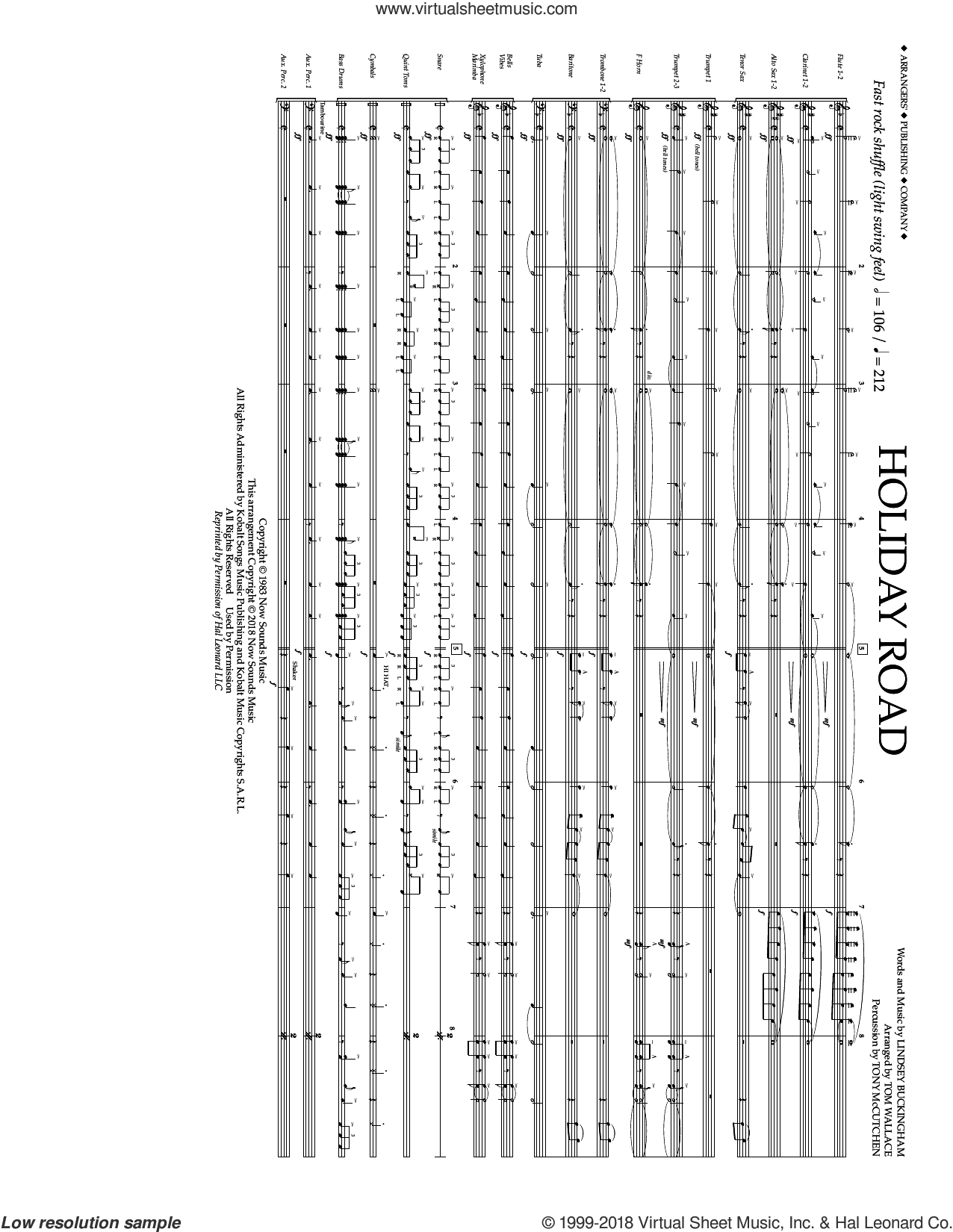 Holiday Road (from National Lampoon's Vacation) (arr. Tom Wallace)