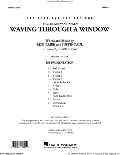 Waving Through a Window (from Dear Evan Hansen) (arr. Larry Moore)