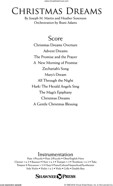 Christmas Dreams (A Cantata) (Orchestra)