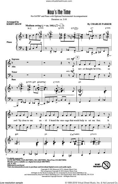 Now's The Time (arr. Kirby Shaw)