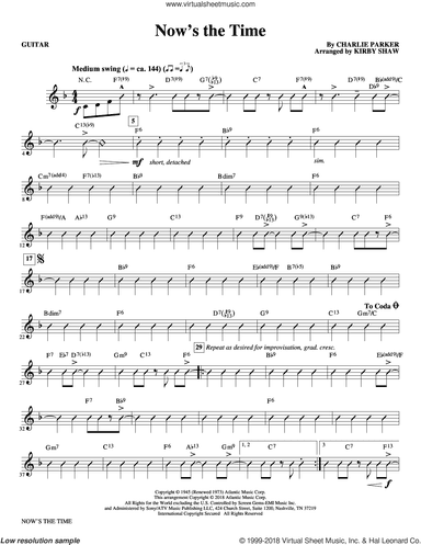 Now's the Time (arr. Kirby Shaw) (complete set of parts)