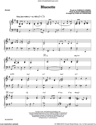 Bluesette (arr. Paris Rutherford) (complete set of parts)
