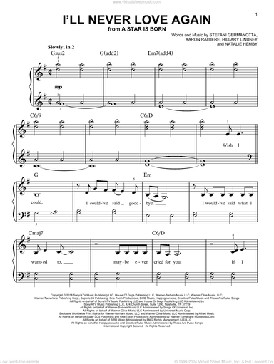 I'll Never Love Again (from A Star Is Born)