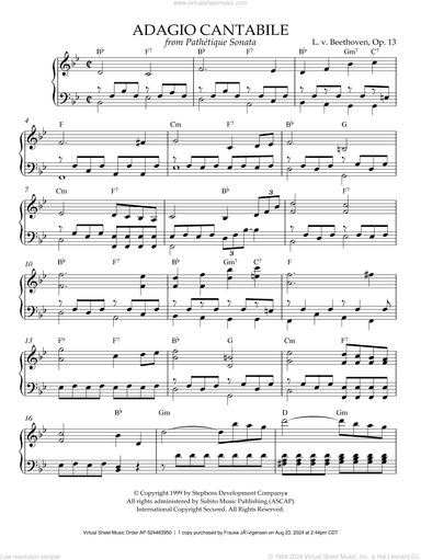 Adagio Cantabile, Op. 13