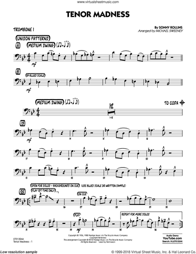 Tenor Madness  (arr. Michael Sweeney)