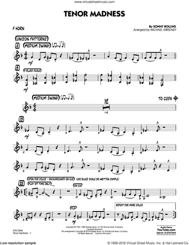 Tenor Madness  (arr. Michael Sweeney)