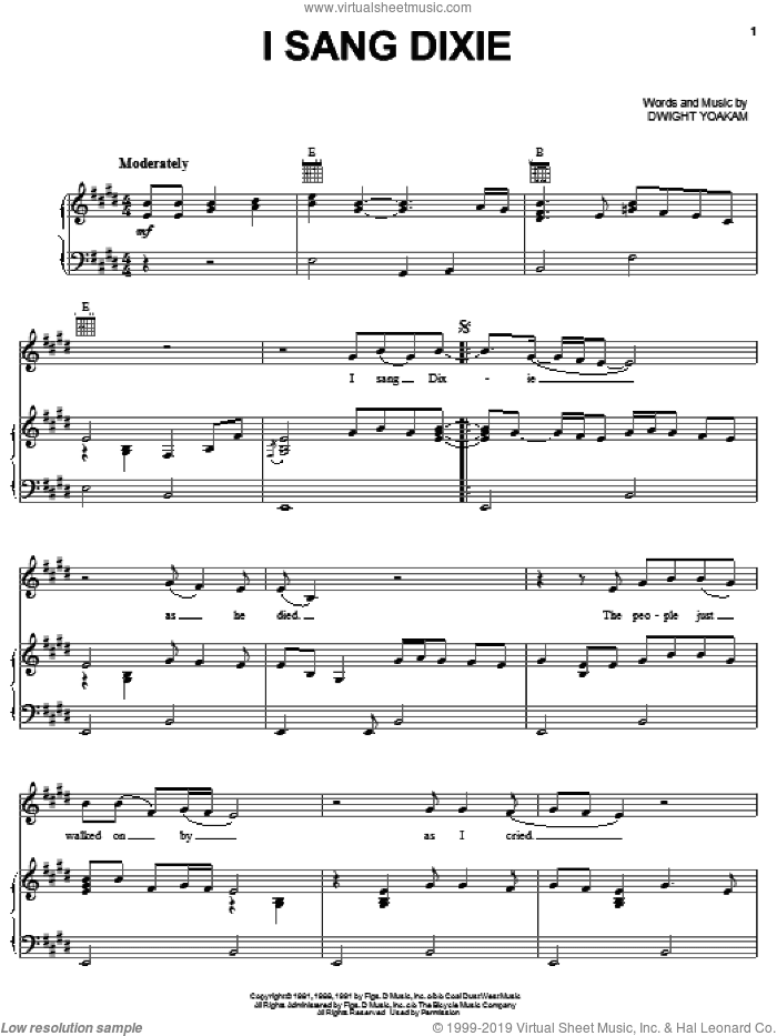 I Sang Dixie