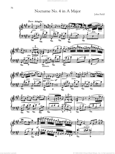 Nocturne No. 4 In A Major, H. 36