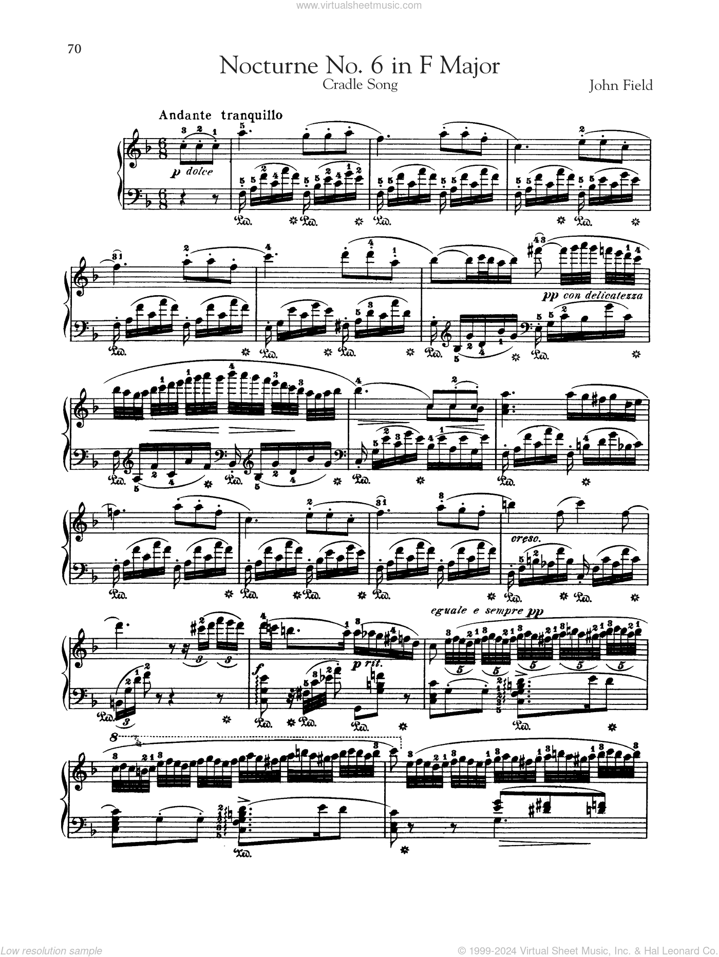 Nocturne No. 6 In F Major, H. 40