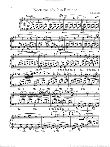 Nocturne No. 9 In E Minor, H. 46