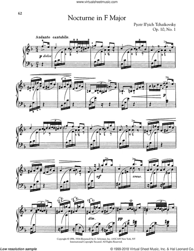 Nocturne, Op. 10, No. 1