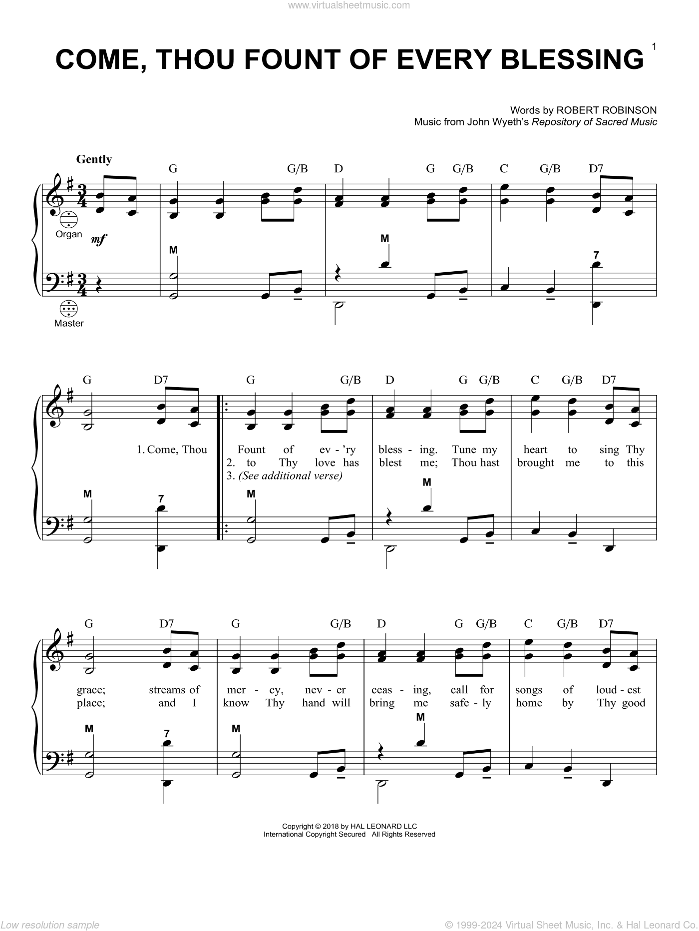 Come, Thou Fount Of Every Blessing