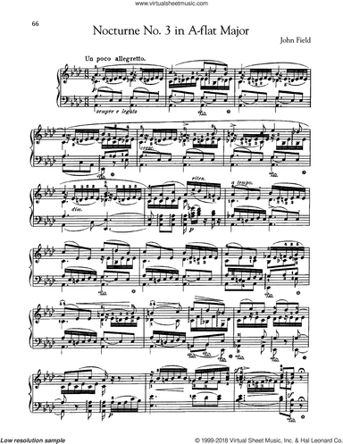 Nocturne No. 3 In A-Flat Major, H. 26