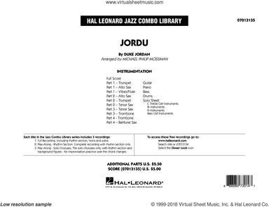 Jordu (arr. Michael Mossman) (COMPLETE)