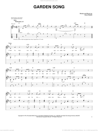 Garden Song