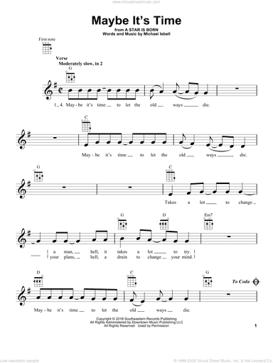 Maybe It's Time (from A Star Is Born)