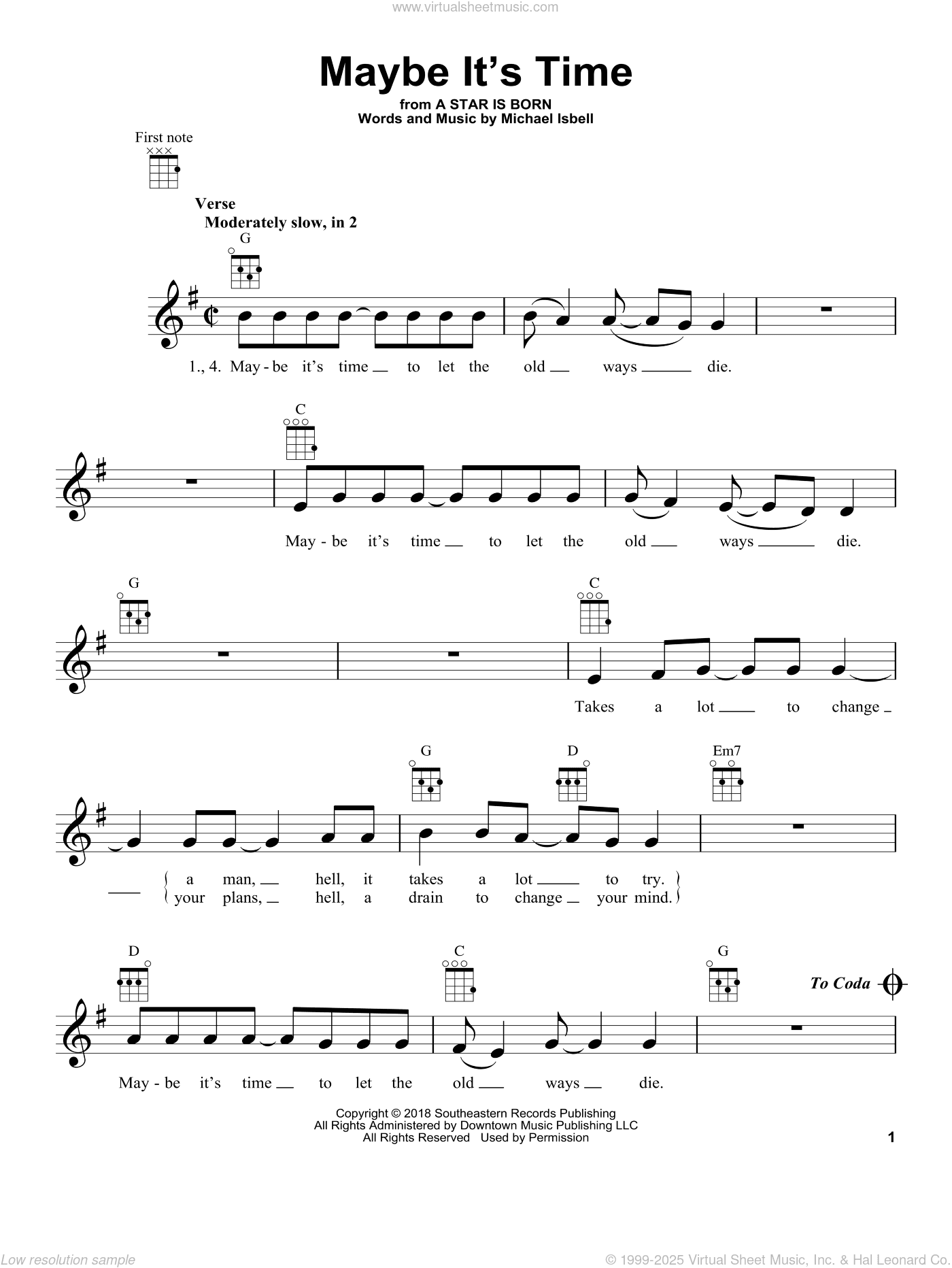 Maybe It's Time (from A Star Is Born)