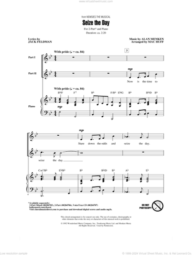 Seize The Day (from Newsies The Musical) (arr. Mac Huff)