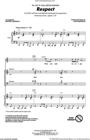 Respect (arr. Roger Emerson)