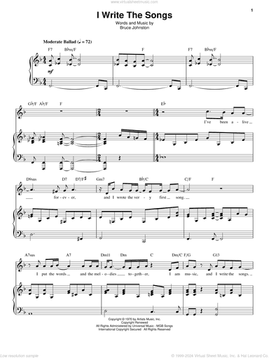 I Write The Songs