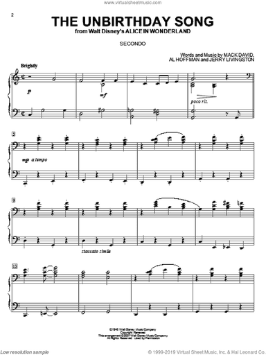 The Unbirthday Song (from Alice In Wonderland)