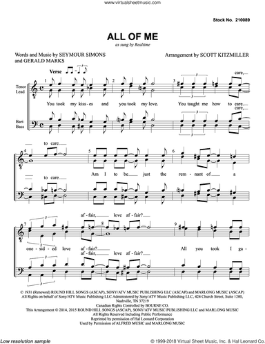 All Of Me (arr. Scott Kitzmiller)