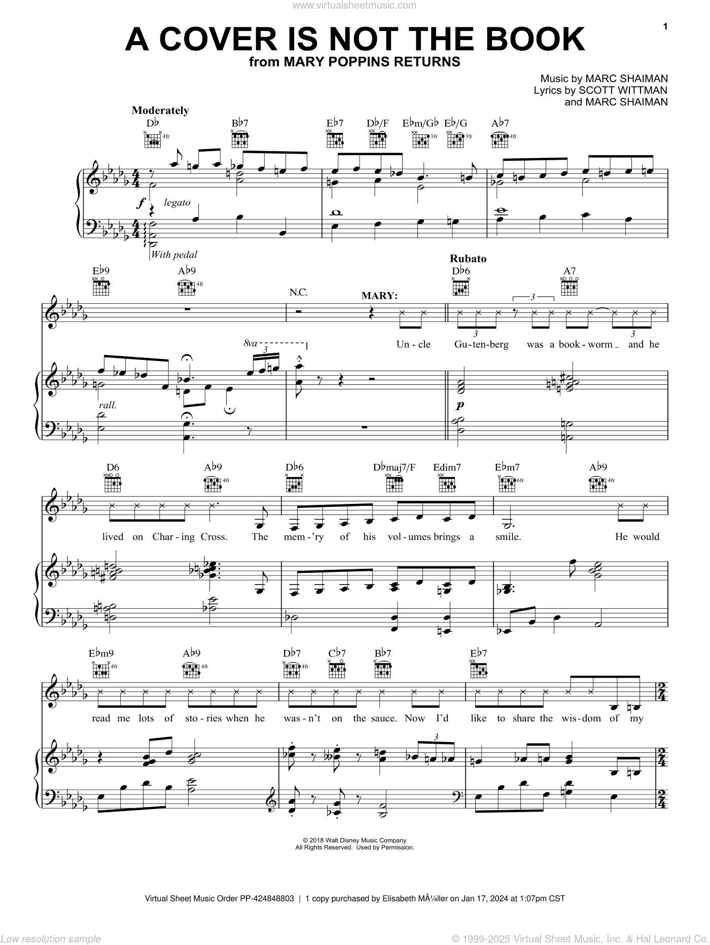 A Cover Is Not The Book (from Mary Poppins Returns)