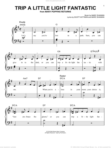 Trip A Little Light Fantastic (from Mary Poppins Returns)