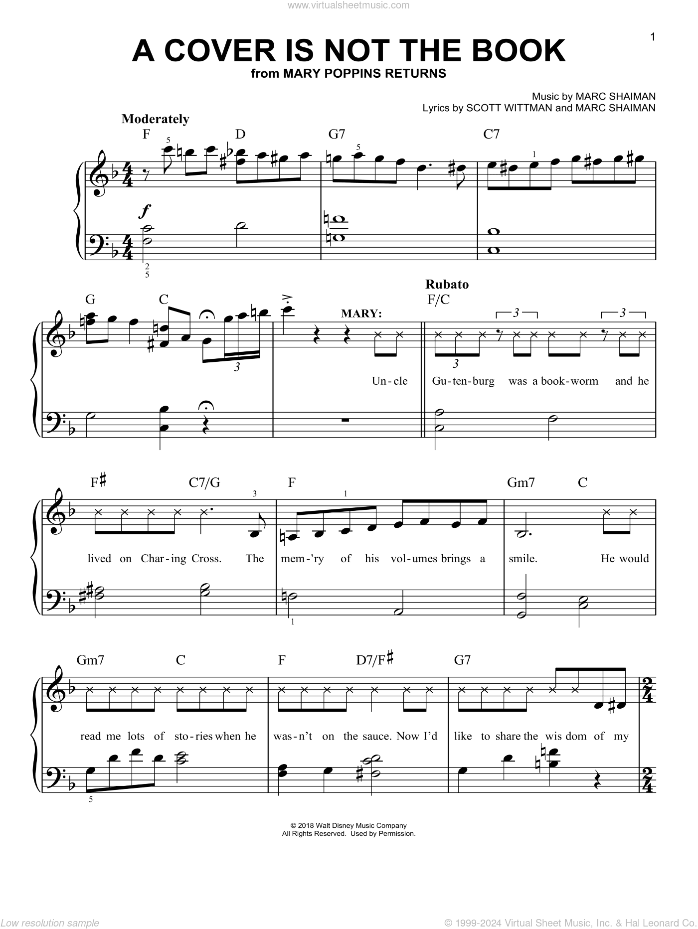 A Cover Is Not The Book (from Mary Poppins Returns)