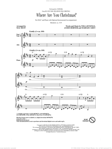 Where Are You Christmas? (arr. Mac Huff) (from How The Grinch Stole Christmas)
