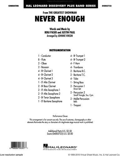 Never Enough (from The Greatest Showman) (arr. Johnnie Vinson)